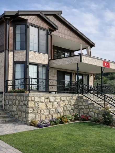 prefabrik çelik villa ev